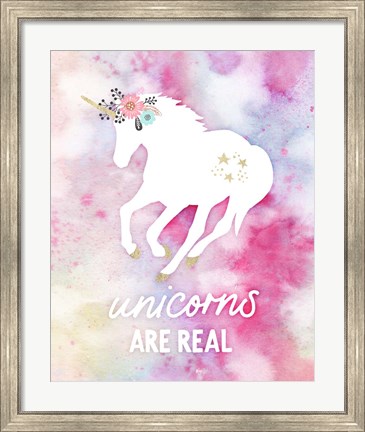 Framed Unicorns are Real Print