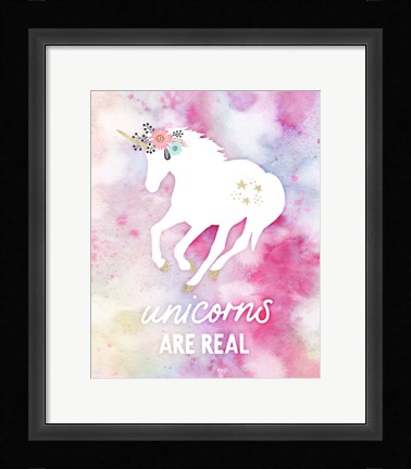 Framed Unicorns are Real Print