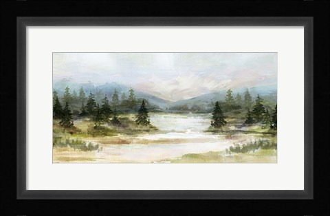 Framed River View Print