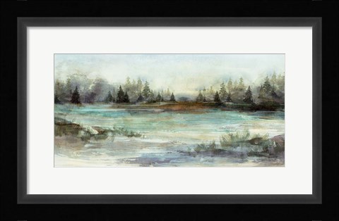 Framed River View II Print