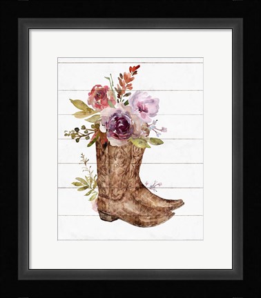 Framed Boots II Print