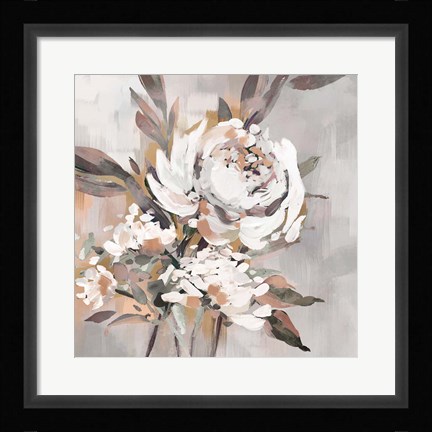 Framed Antique Rose Print
