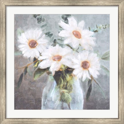 Framed Daisy Bouquet II Print
