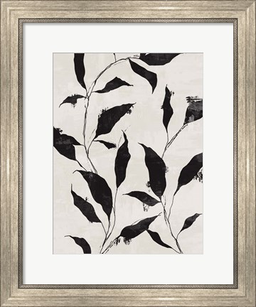 Framed Noir Botanical II Print