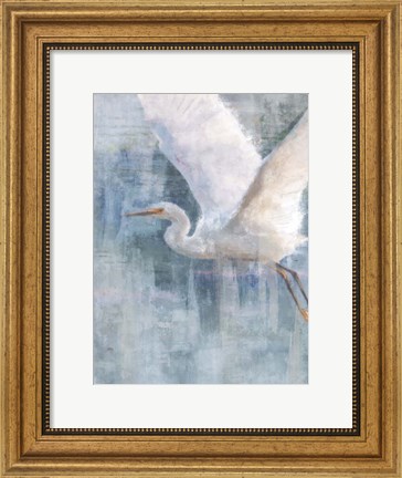 Framed Glacier Heron II Print