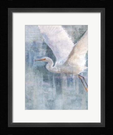 Framed Glacier Heron II Print