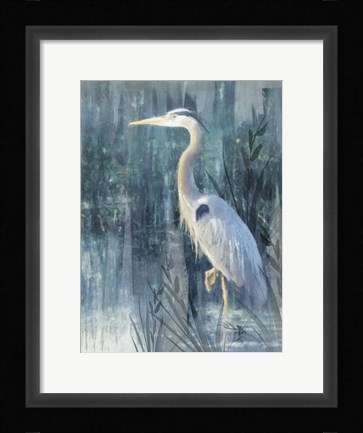 Framed Glacier Heron IV Print