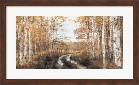 Framed Rusted Hearth Birch Trees II Print
