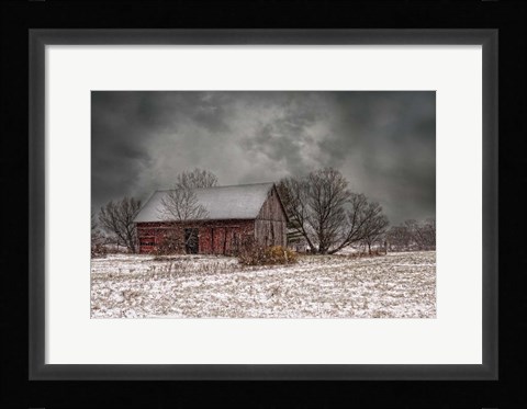 Framed Weathering Winter Print