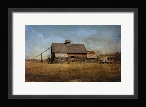 Framed Old Hay Barn Print
