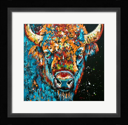 Framed Bison Print