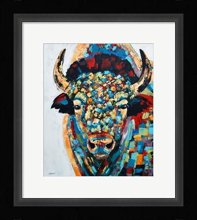 Framed Bison No. 3 Print