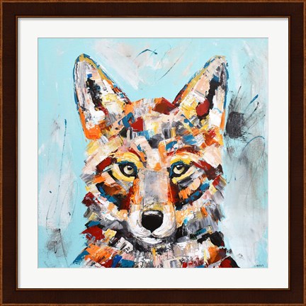 Framed Coyote Print
