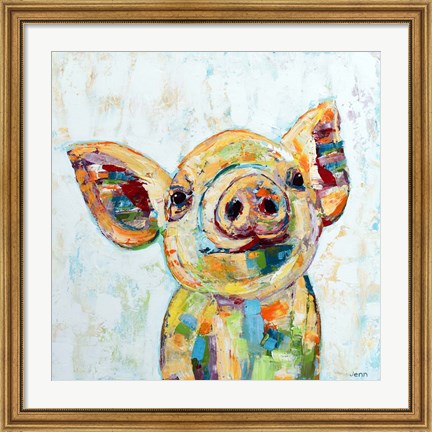 Framed Pig Print