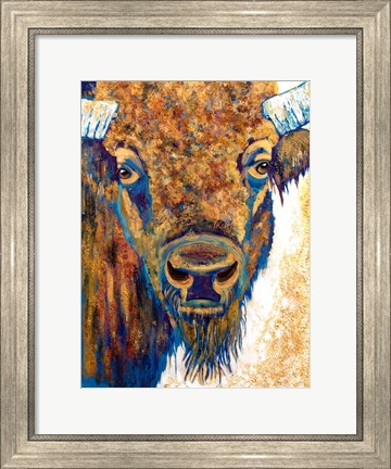 Framed Mama Bison Print
