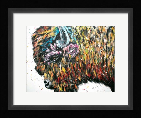 Framed Maximus Bison Print