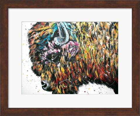 Framed Maximus Bison Print