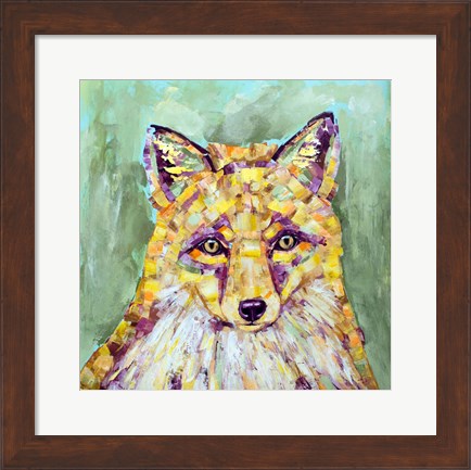 Framed Dandelion Fox Print