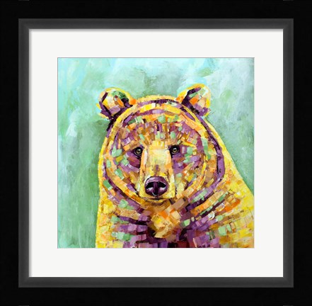 Framed Dandelion Bear Print