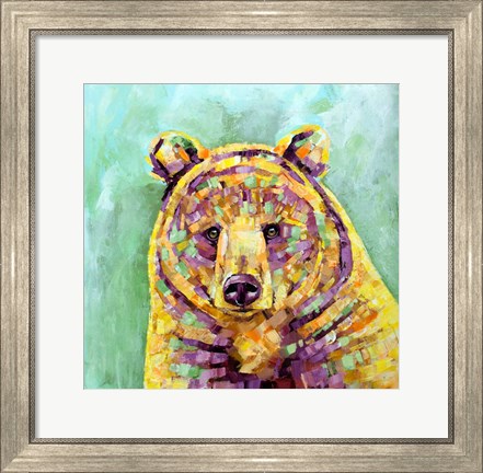 Framed Dandelion Bear Print