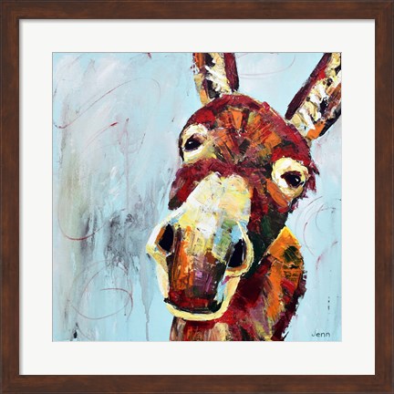 Framed Donkey Print