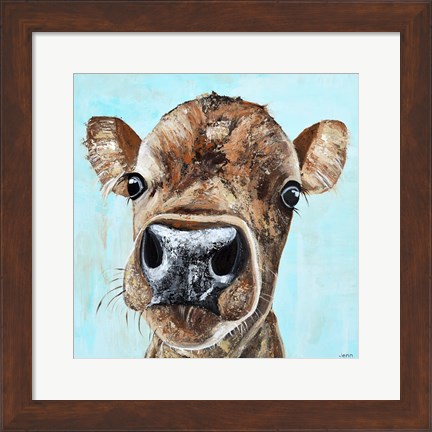 Framed Lucy the Cow Print