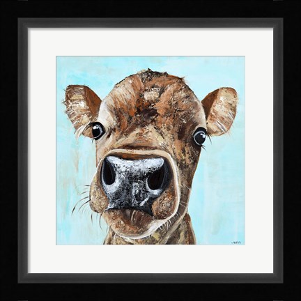 Framed Lucy the Cow Print