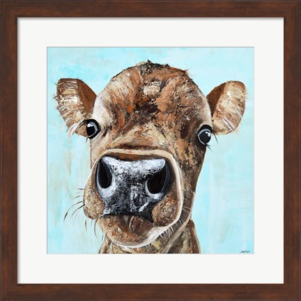 Framed Lucy the Cow Print