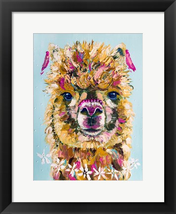 Framed Daisy Alpaca Print