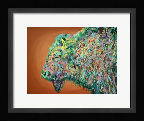 Framed Bison No. 2 Print