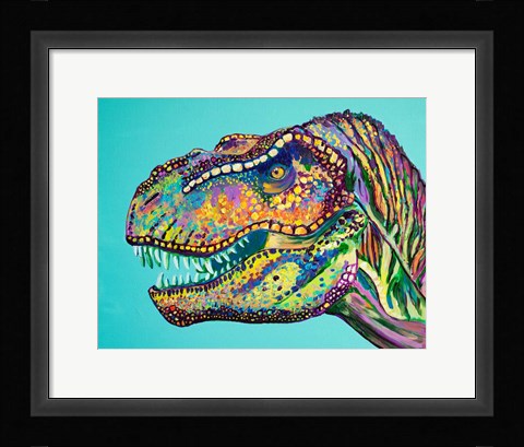 Framed T-Rex Print