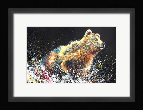Framed Bear Bath Print
