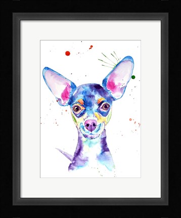 Framed Dobby Chihuahua Print