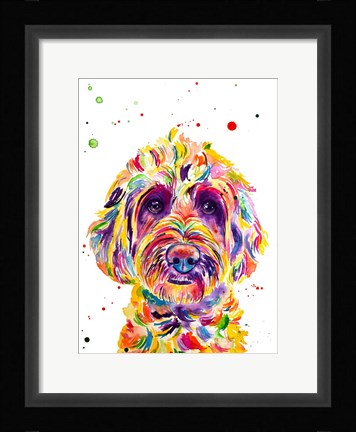 Framed Cali Goldendoodle Print