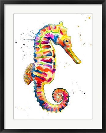 Framed Sea Horse Print