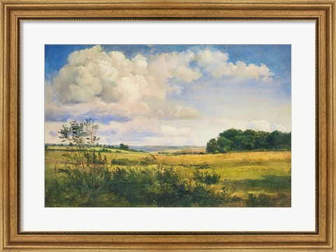 Framed Sunlit Clouds Print
