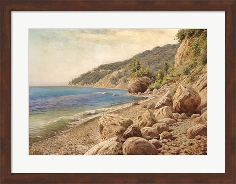 Framed Sandstone Beach Print