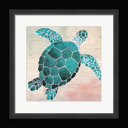 Framed Sea Turtle Print