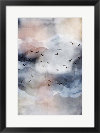 Framed Misty Landscape III Print