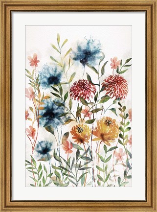 Framed Wildflowers II Print