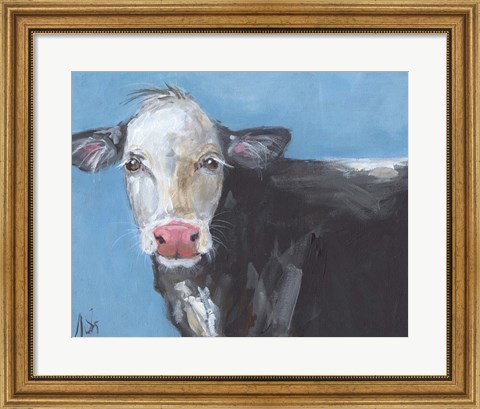 Framed Tommy the Cow Print
