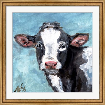 Framed Buster the Cow Print