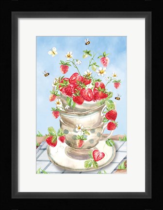 Framed Strawberries Print
