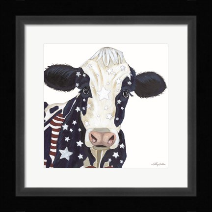 Framed Freedom Cow Print