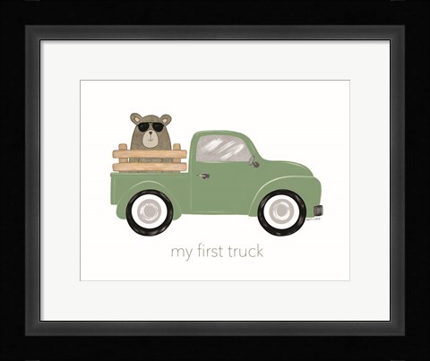 Framed My First Truck Print