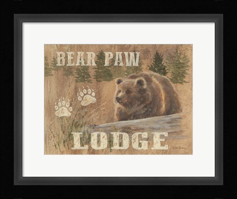 Framed Bear Paw Lodge Print