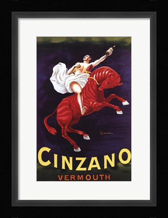 Framed Cinzano Vermouth Print
