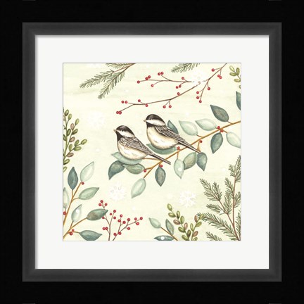 Framed Woodland Animals Birds Print