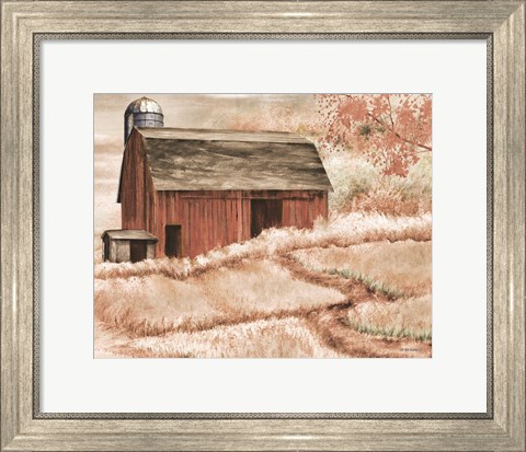 Framed Country Barn II Print