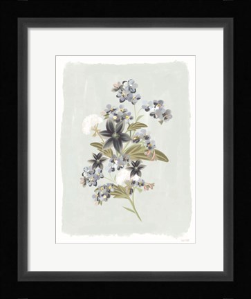 Framed Forget Me Nots Print